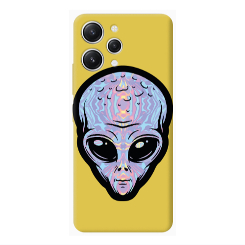 Xiaomi Redmi 12 Alien Yellow Colored Silicone TPU Θήκη
