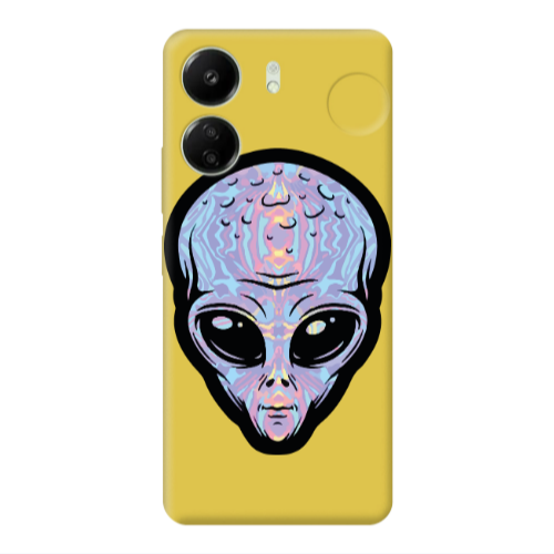 Xiaomi Redmi 13C Alien Yellow Colored Silicone TPU Θήκη