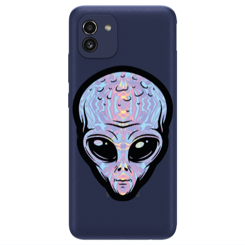 Samsung A03 Alien Transparent Silicone TPU Θήκη