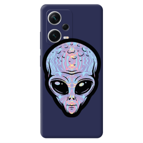 Xiaomi Poco X5 Alien Dark blue Colored Silicone TPU Θήκη