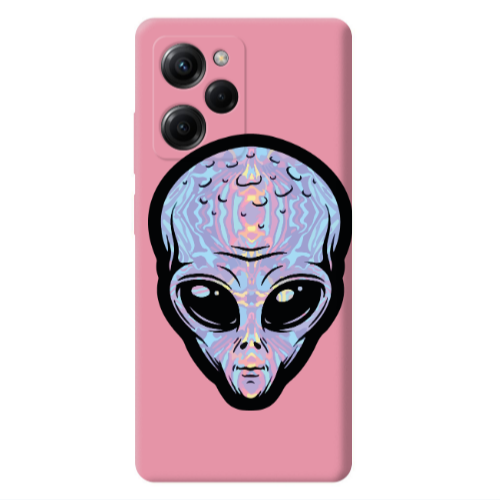 Xiaomi Poco X5 Pro Alien Pink Colored Silicone TPU Θήκη