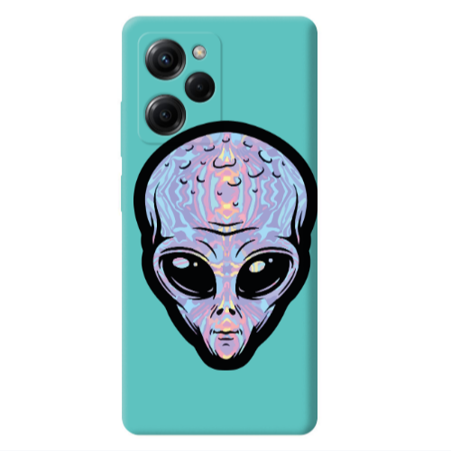 Xiaomi Poco X5 Pro Alien Turquoise Colored Silicone TPU Θήκη