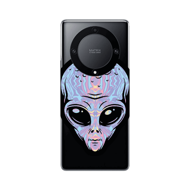 Honor Magic5 Lite 5G Alien Transparent Silicone TPU Θήκη