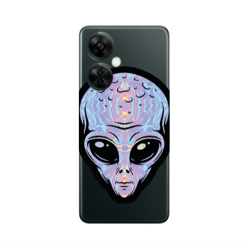 Oneplus Nord CE 3 Lite 5G Alien Transparent Silicone TPU Θήκη
