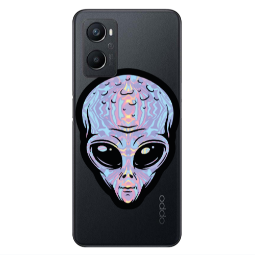 Oppo A 96 Alien Transparent Silicone TPU Θήκη