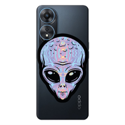 Oppo A 98 Alien Transparent Silicone TPU Θήκη