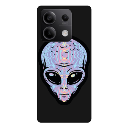 Xiaomi Redmi Note 13 5G Alien Black Colored Silicone TPU Θήκη