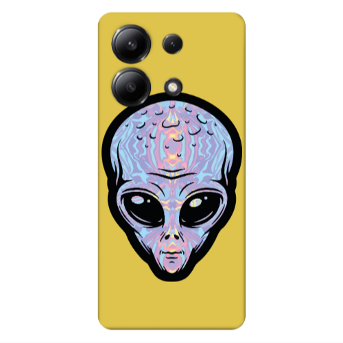 Xiaomi Redmi Note 13 4G Alien Yellow Colored Silicone TPU Θήκη