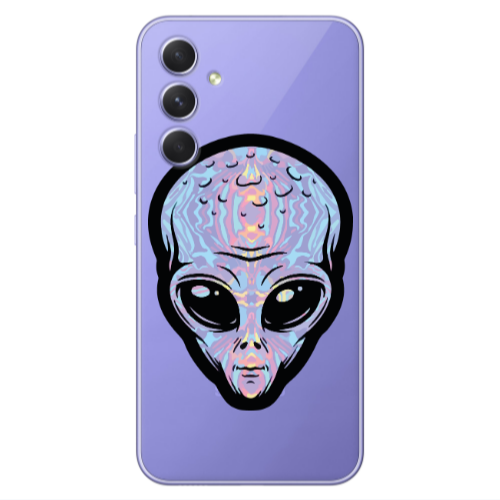 Samsung A55 Alien Transparent Silicone TPU Θήκη