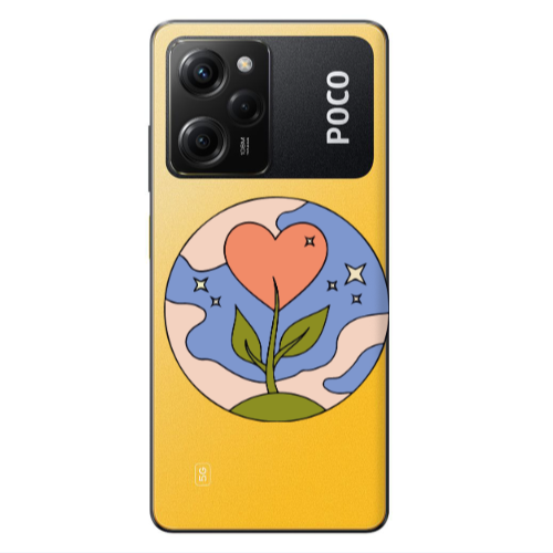 Xiaomi Poco X5 Pro Hearted Flower Transparent Silicone TPU Θήκη