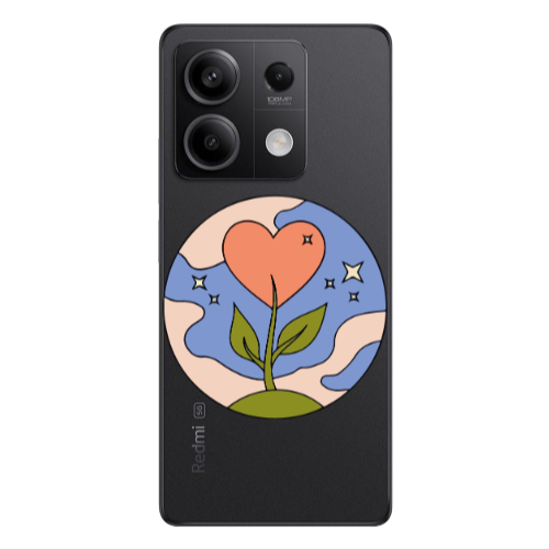 Xiaomi Redmi Note 13Pro 5G Hearted Flower Transparent Silicone TPU Θήκη