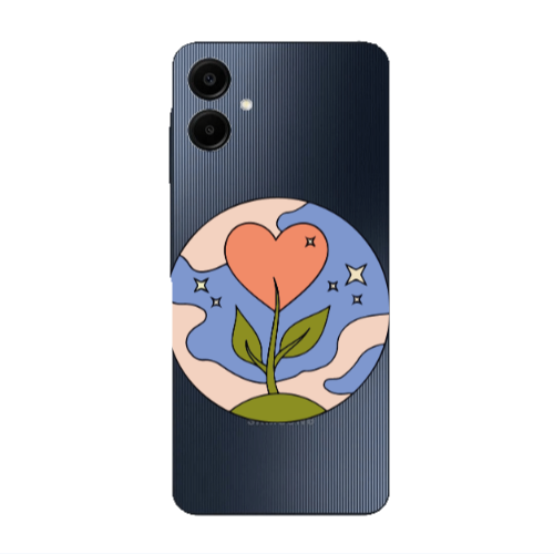 Samsung A06 Hearted Flower Transparent Silicone TPU Θήκη