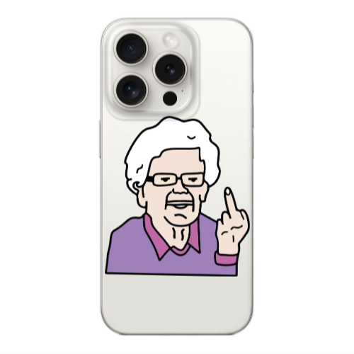 Apple Iphone 16 Pro Crazy Granny Transparent Silicone TPU Θήκη