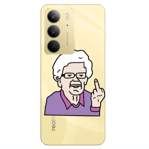 Realme C 75 Crazy Granny Transparent Silicone TPU Θήκη
