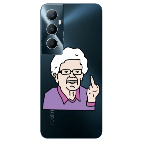 Realme C65 Crazy Granny Transparent Silicone TPU Θήκη