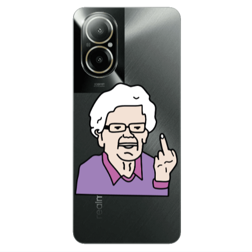Realme C67 Crazy Granny Transparent Silicone TPU Θήκη