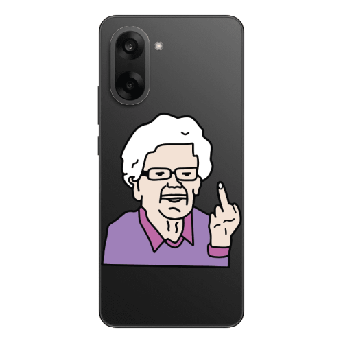 Oneplus Nord CE 5 Crazy Granny Transparent Silicone TPU Θήκη