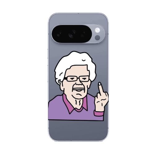 Google Pixel 10 Pro Crazy Granny Transparent Silicone TPU Θήκη