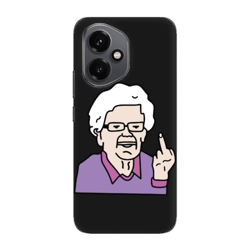 Honor Magic 400 Crazy Granny Black Colored Silicone TPU Θήκη