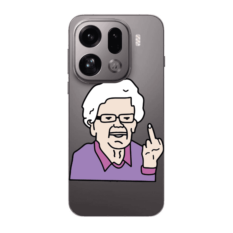 Oppo Find X9 Pro Crazy Granny Transparent Silicone TPU Θήκη