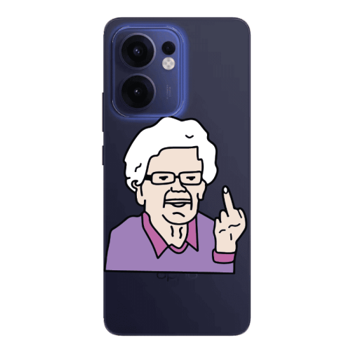 Oppo Reno13 FS Crazy Granny Transparent Silicone TPU Θήκη