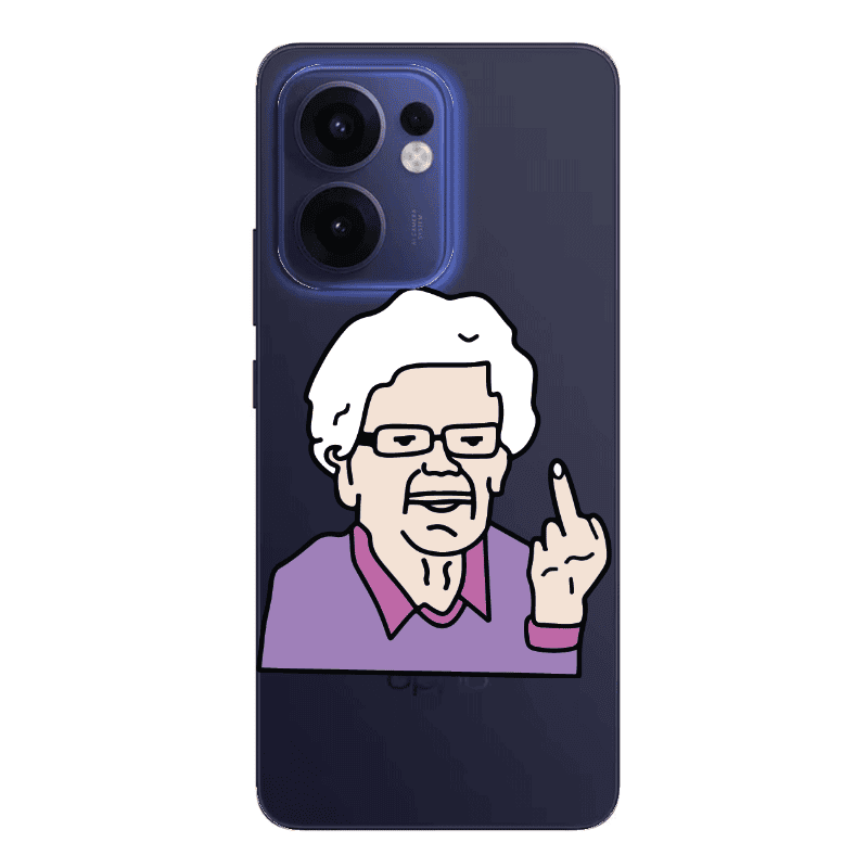 Oppo Reno13 FS Crazy Granny Transparent Silicone TPU Θήκη