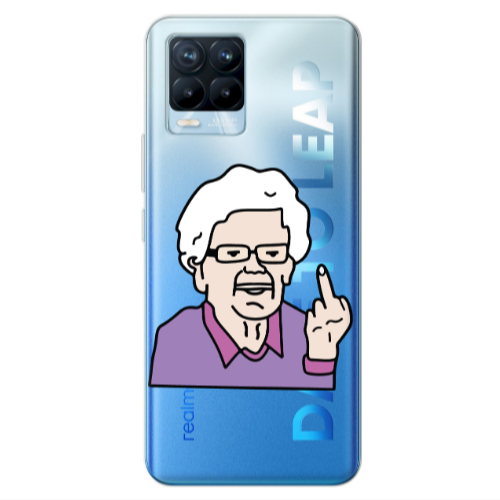 Realme 8 Pro Crazy Granny Transparent Silicone TPU Θήκη