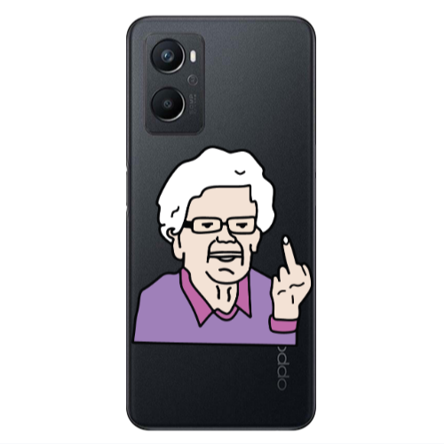Oppo A 96 Crazy Granny Transparent Silicone TPU Θήκη