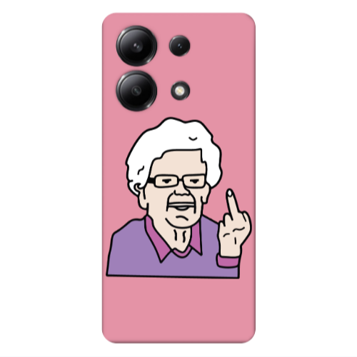 Xiaomi Redmi Note 13 4G Crazy Granny Pink Colored Silicone TPU Θήκη