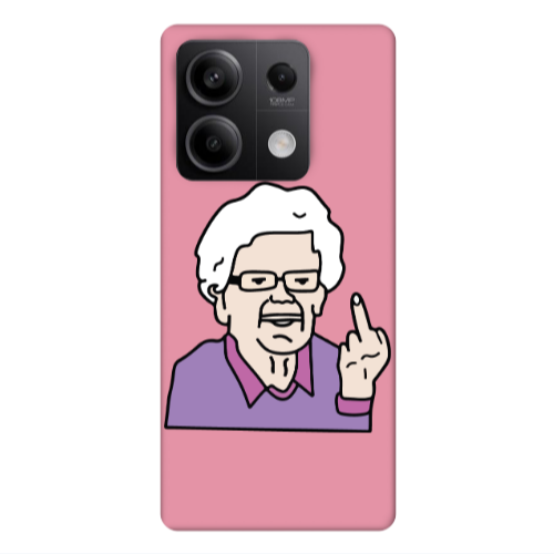 Xiaomi Redmi Note 13Pro 5G Crazy Granny Pink Colored Silicone TPU Θήκη