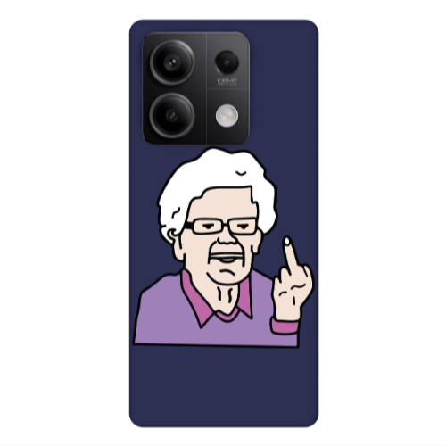 Xiaomi Redmi Note 13Pro 5G Crazy Granny Dark blue Colored Silicone TPU Θήκη