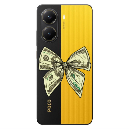 Xiaomi Poco X7 Pro Bowtie Dollars Transparent Silicone TPU Θήκη