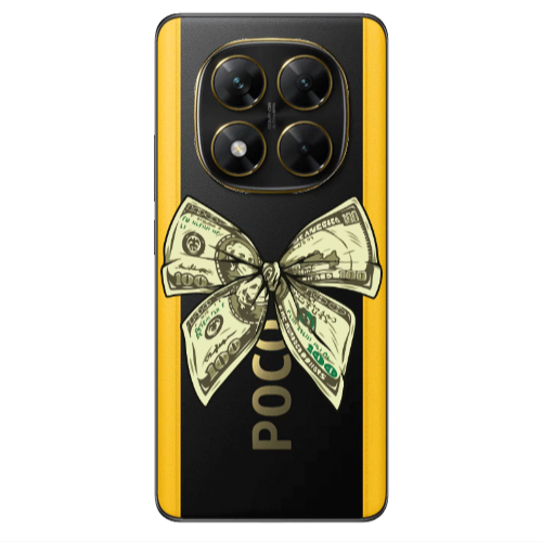 Xiaomi Poco X7 Bowtie Dollars Transparent Silicone TPU Θήκη