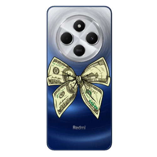 Xiaomi Redmi 14c Bowtie Dollars Transparent Silicone TPU Θήκη