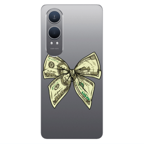 Oneplus Nord Ce 4 lite Bowtie Dollars Transparent Silicone TPU Θήκη