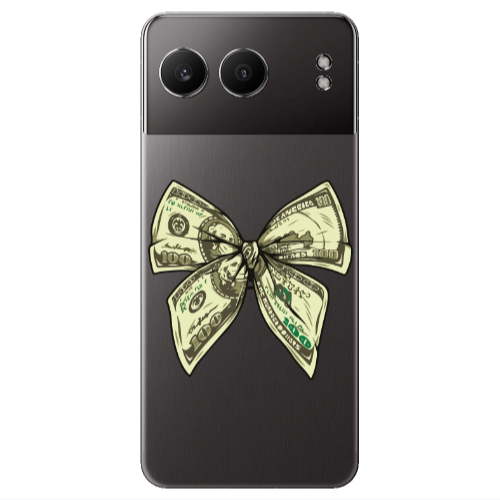 Oneplus Nord 4 Bowtie Dollars Transparent Silicone TPU Θήκη