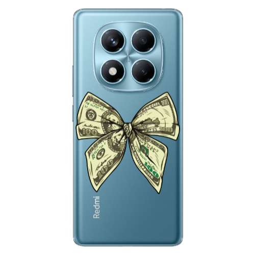 Xiaomi Redmi Note 14 Pro Bowtie Dollars Transparent Silicone TPU Θήκη