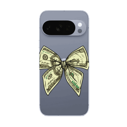 Google Pixel 10 Pro XL Bowtie Dollars Transparent Silicone TPU Θήκη