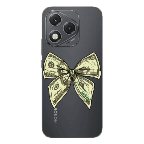 Honor 400 Lite Bowtie Dollars Transparent Silicone TPU Θήκη