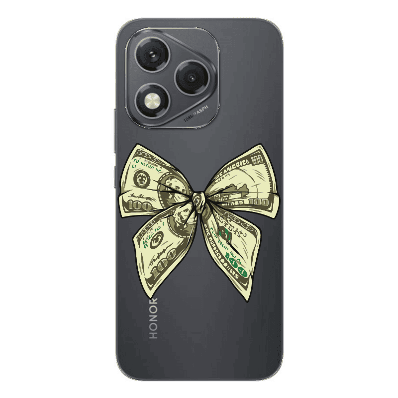 Honor 400 Lite Bowtie Dollars Transparent Silicone TPU Θήκη