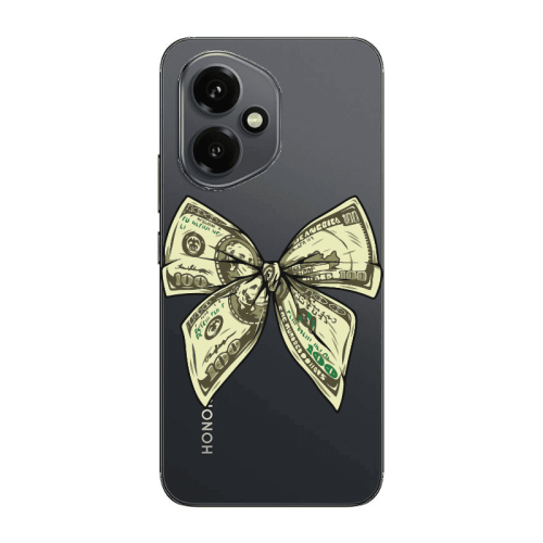 Honor Magic 400 Bowtie Dollars Transparent Silicone TPU Θήκη