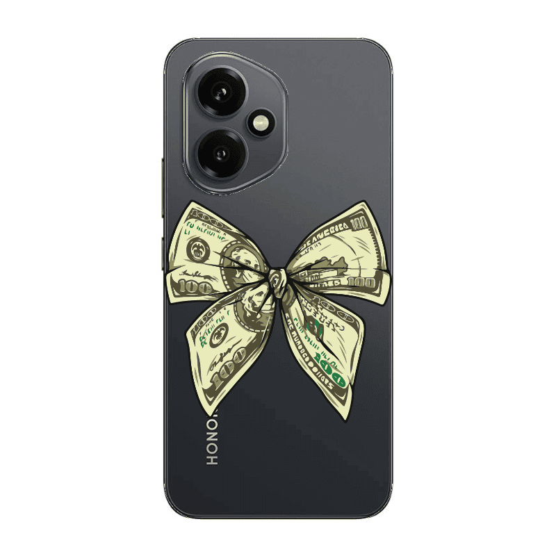 Honor Magic 400 Bowtie Dollars Transparent Silicone TPU Θήκη