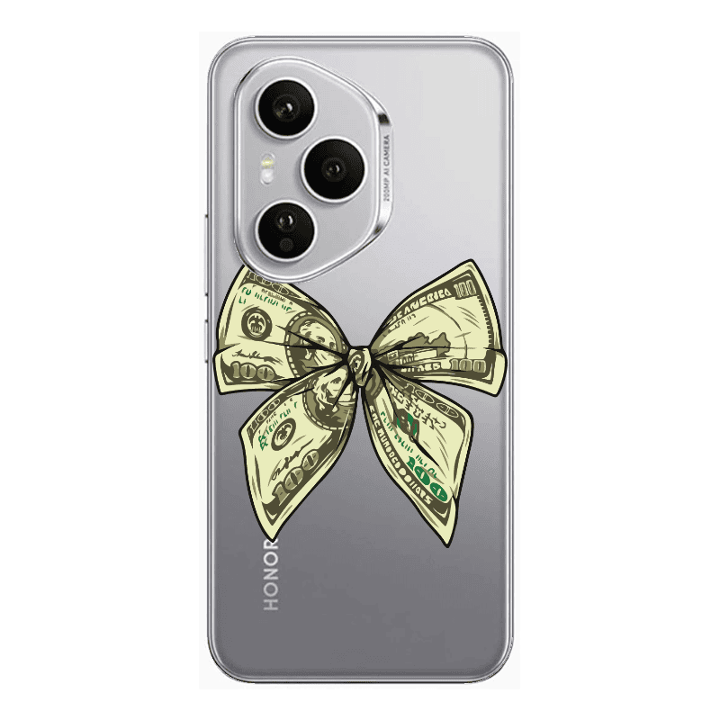 Honor Magic 400 Pro Bowtie Dollars Transparent Silicone TPU Θήκη