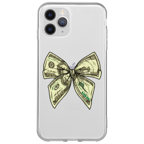 Apple iPhone 13 Pro Max Bowtie Dollars Transparent Silicone TPU Θήκη