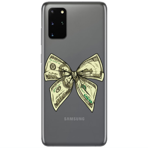 Samsung S20 Plus Bowtie Dollars Transparent Silicone TPU Θήκη