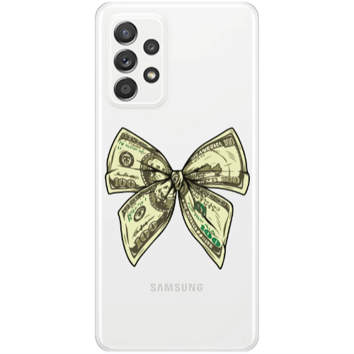 Samsung A13 4G Bowtie Dollars Transparent Silicone TPU Θήκη