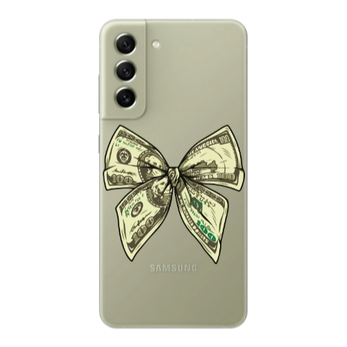 Samsung S22 Plus Bowtie Dollars Transparent Silicone TPU Θήκη