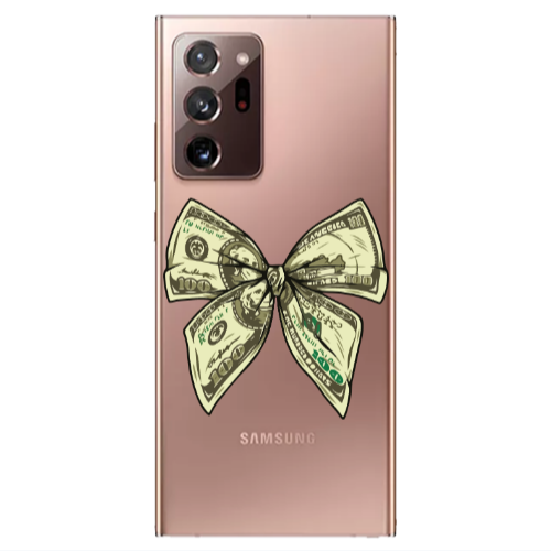 Samsung Note 20 Ultra Bowtie Dollars Transparent Silicone TPU Θήκη