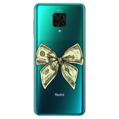 Xiaomi Redmi Note 9S Bowtie Dollars Transparent Silicone TPU Θήκη
