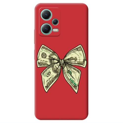 Xiaomi Redmi Note 12 Pro 5G Bowtie Dollars Red Colored Silicone TPU Θήκη